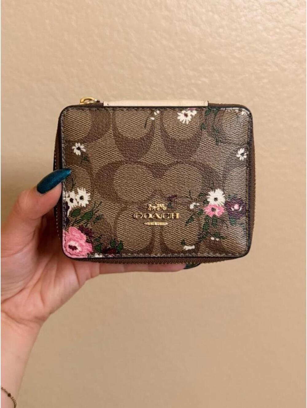 Floral Coach Jewelry Box